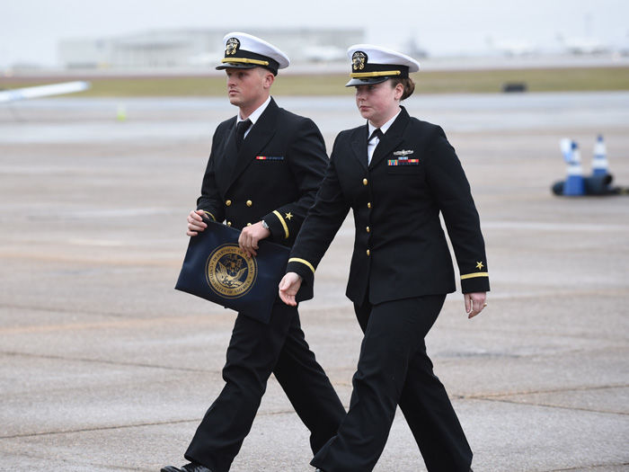 Homecoming Navy Ensign Joshua Kaleb Watson